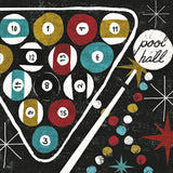 Vegas Pool Hall by Michael Mullan. SKU 8967a. Archival Giclee Fine art print for wall decor.