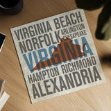 Virginia by Michael Mullan. Shown as a detailed flat fine art print, highlighting archival giclee quality. Available as an archival giclee rolled canvas, fine art paper, or poster print. SKU 18075a.