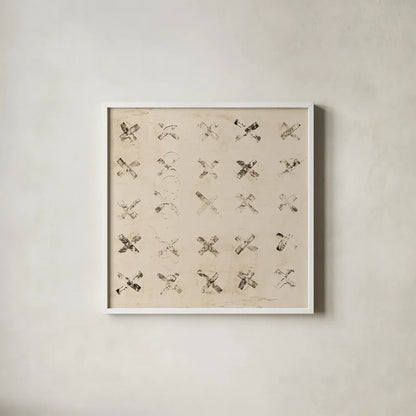 Warm XX by Michael Mullan. Shown in a crisp white glass frame for a clean and minimalist style. Available as an archival giclee rolled canvas, fine art paper, or poster print. SKU 82197a.