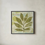 Woodland Thoughts II by Michael Mullan. Shown in a sleek black glass frame for a contemporary gallery look. Available as an archival giclee rolled canvas, fine art paper, or poster print. SKU 4537a.