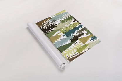 Woodland Trees by Michael Mullan. shown as a rolled paper print. Available as archival giclee rolled canvas, fine art paper, or poster print. SKU 50500i.