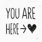 You Are Here Sq BW by Michael Mullan. SKU 54658a. Archival Giclee Fine art print for wall decor.