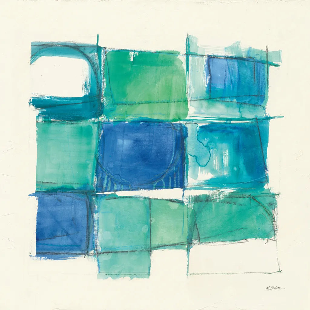 131 West 3rd Street Square II by Mike Schick. SKU 16623a. Archival Giclee Fine art print for wall decor.