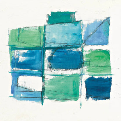 131 West 3rd Street Square III on White by Mike Schick. SKU 25706a. Archival Giclee Fine art print for wall decor.