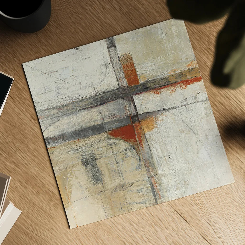 Aerial View II by Mike Schick. Shown as a detailed flat fine art print, highlighting archival giclee quality. Available as an archival giclee rolled canvas, fine art paper, or poster print. SKU 13740a.