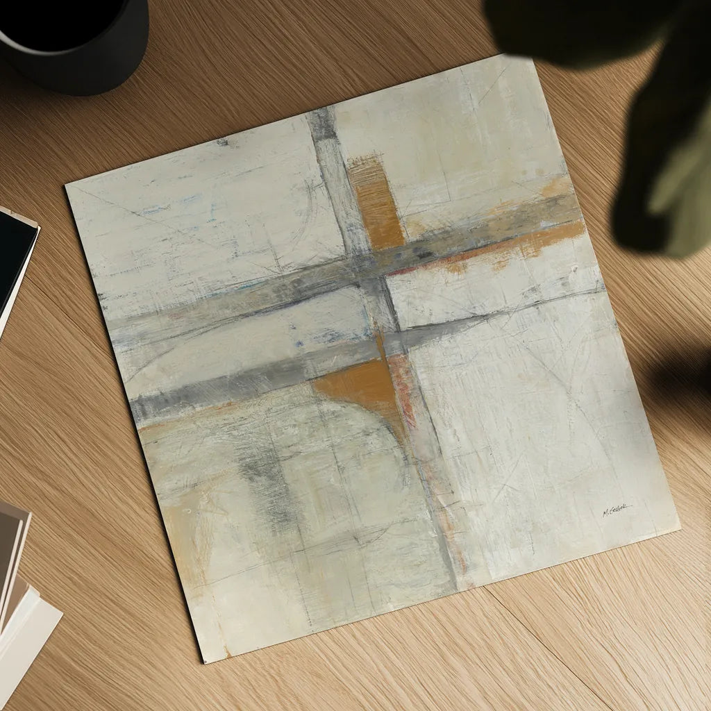 Aerial View II by Mike Schick. Shown as a detailed flat fine art print, highlighting archival giclee quality. Available as an archival giclee rolled canvas, fine art paper, or poster print. SKU 34267a.