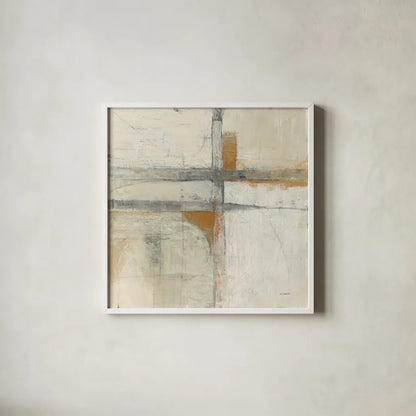Aerial View II by Mike Schick. Shown in a crisp white glass frame for a clean and minimalist style. Available as an archival giclee rolled canvas, fine art paper, or poster print. SKU 34267a.