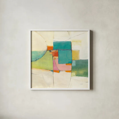 Aero by Mike Schick. Shown in a crisp white glass frame for a clean and minimalist style. Available as an archival giclee rolled canvas, fine art paper, or poster print. SKU 22607a.