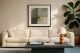 Arches by Mike Schick. Displayed in a glass frame with matte in a clean modern living room. Available as an archival giclee rolled canvas, fine art paper, or poster print. SKU 12806a.