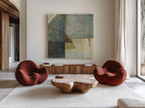 Arches by Mike Schick. Shown as extra-large giant wall art in a modern living room. Available as an archival giclee rolled canvas, fine art paper, or poster print. SKU 12806a.