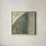 Arches Square II by Mike Schick. Shown in a natural wood glass frame for a timeless modern aesthetic. Available as an archival giclee rolled canvas, fine art paper, or poster print. SKU 34224a.