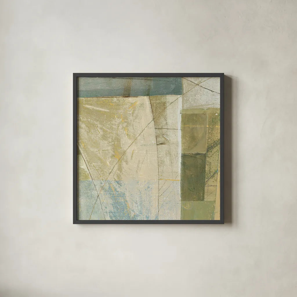 Arches Square IV by Mike Schick. Shown in a sleek black glass frame for a contemporary gallery look. Available as an archival giclee rolled canvas, fine art paper, or poster print. SKU 34222a.