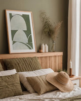 Artifact I by Mike Schick. shown as a paper print in a natural frame. Available as a archival giclee rolled canvas, fine art paper, or poster print. SKU 87925h.