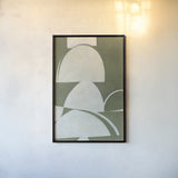 Artifact I by Mike Schick. shown as a paper print in a black flame. Available as a archival giclee rolled canvas, fine art paper, or poster print. SKU 87925h.