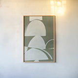 Artifact I by Mike Schick. shown as a paper print in a natural frame. Available as a archival giclee rolled canvas, fine art paper, or poster print. SKU 87925h.