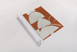 Artifact I Orange by Mike Schick. shown as a rolled paper print. Available as archival giclee rolled canvas, fine art paper, or poster print. SKU 92659h.