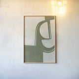 Artifact II by Mike Schick. shown as a paper print in a natural frame. Available as a archival giclee rolled canvas, fine art paper, or poster print. SKU 87926h.
