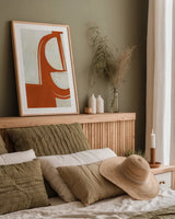 Artifact II by Mike Schick. shown as a paper print in a natural frame. Available as a archival giclee rolled canvas, fine art paper, or poster print. SKU 92660h.