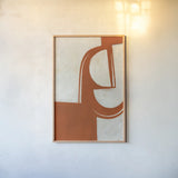 Artifact II by Mike Schick. shown as a paper print in a natural frame. Available as a archival giclee rolled canvas, fine art paper, or poster print. SKU 92660h.