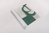 Artifact II Teal by Mike Schick. shown as a rolled paper print. Available as archival giclee rolled canvas, fine art paper, or poster print. SKU 92620h.