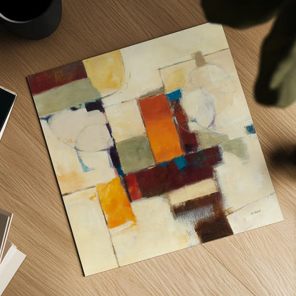 Autumn Patchwork I by Mike Schick. Shown as a detailed flat fine art print, highlighting archival giclee quality. Available as an archival giclee rolled canvas, fine art paper, or poster print. SKU 10502a.