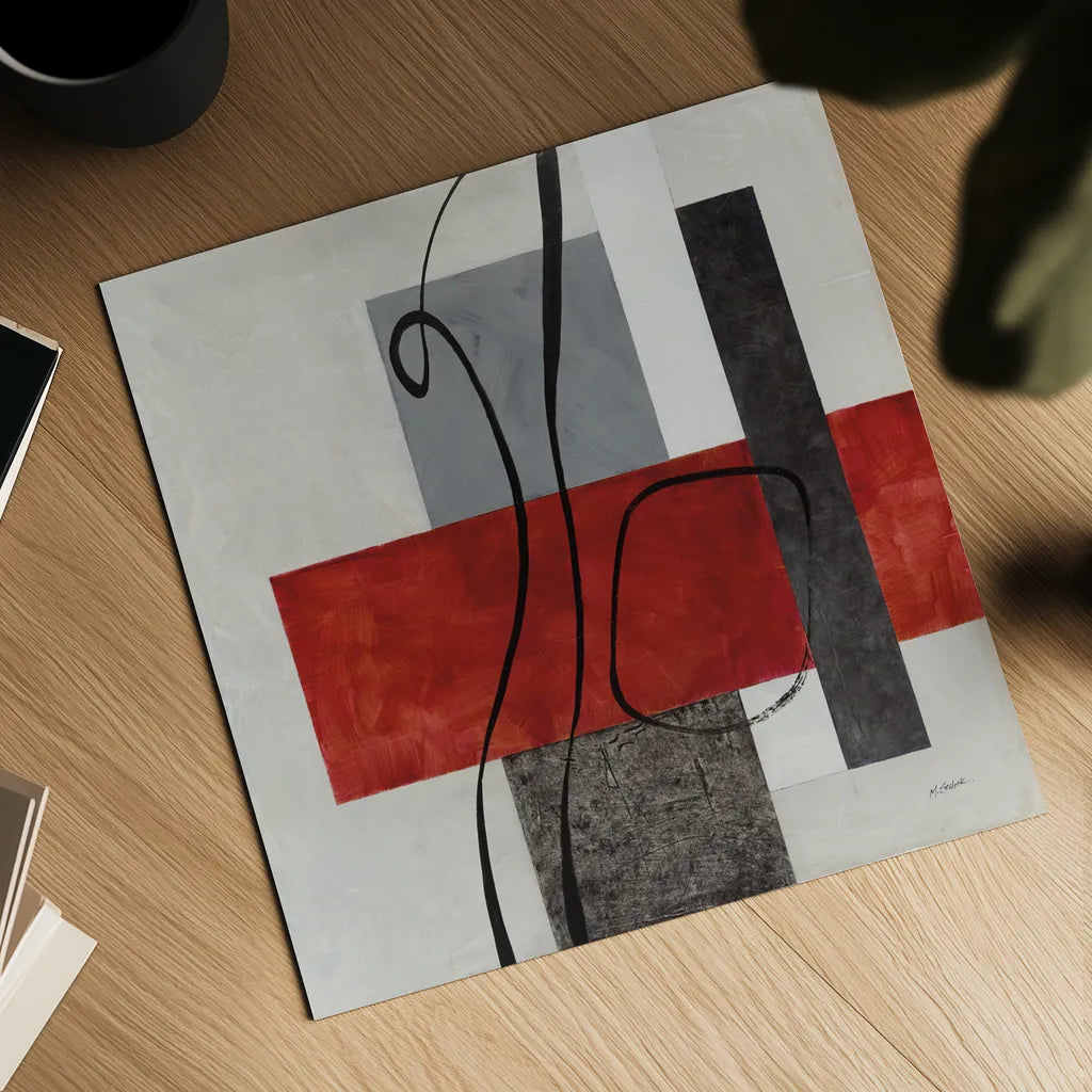 Balance Beam II by Mike Schick. Shown as a detailed flat fine art print, highlighting archival giclee quality. Available as an archival giclee rolled canvas, fine art paper, or poster print. SKU 91331a.