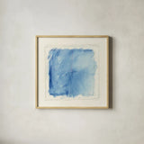 Basic Square by Mike Schick. Shown in a natural wood glass frame for a timeless modern aesthetic. Available as an archival giclee rolled canvas, fine art paper, or poster print. SKU 36026a.