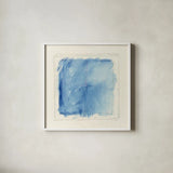 Basic Square by Mike Schick. Shown in a crisp white glass frame for a clean and minimalist style. Available as an archival giclee rolled canvas, fine art paper, or poster print. SKU 36026a.