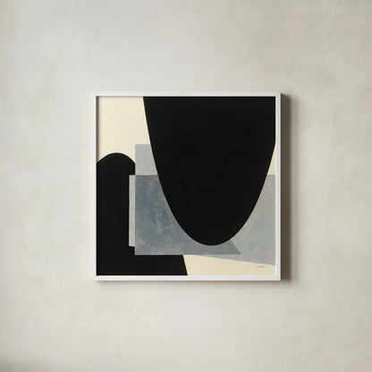 Blackbird by Mike Schick. Shown in a crisp white glass frame for a clean and minimalist style. Available as an archival giclee rolled canvas, fine art paper, or poster print. SKU 51986a.