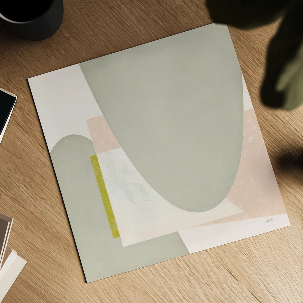 Blackbird Neutral by Mike Schick. Shown as a detailed flat fine art print, highlighting archival giclee quality. Available as an archival giclee rolled canvas, fine art paper, or poster print. SKU 53044a.