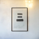 Blackout by Mike Schick. shown as a paper print in a black flame. Available as a archival giclee rolled canvas, fine art paper, or poster print. SKU 52659h.