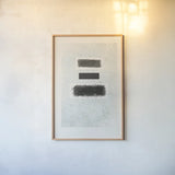 Blackout by Mike Schick. shown as a paper print in a natural frame. Available as a archival giclee rolled canvas, fine art paper, or poster print. SKU 52659h.