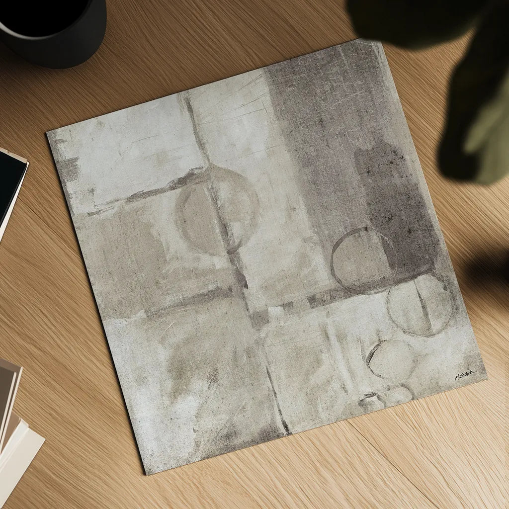 Blue Water I Neutral by Mike Schick. Shown as a detailed flat fine art print, highlighting archival giclee quality. Available as an archival giclee rolled canvas, fine art paper, or poster print. SKU 16766a.