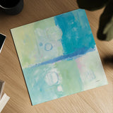 Blue Water II by Mike Schick. Shown as a detailed flat fine art print, highlighting archival giclee quality. Available as an archival giclee rolled canvas, fine art paper, or poster print. SKU 17470a.