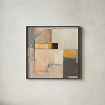 Blues Before Sunrise by Mike Schick. Shown in a sleek black glass frame for a contemporary gallery look. Available as an archival giclee rolled canvas, fine art paper, or poster print. SKU 34197a.