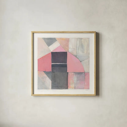 Blushing Bride by Mike Schick. Shown in a natural wood glass frame for a timeless modern aesthetic. Available as an archival giclee rolled canvas, fine art paper, or poster print. SKU 38007a.