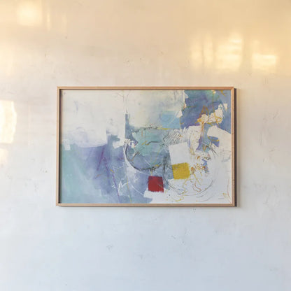 Breakout I by Mike Schick. shown as a paper print in a natural frame. Available as a archival giclee rolled canvas, fine art paper, or poster print. SKU 64648i.