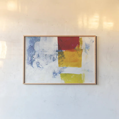 Breakout II by Mike Schick. shown as a paper print in a natural frame. Available as a archival giclee rolled canvas, fine art paper, or poster print. SKU 64649i.