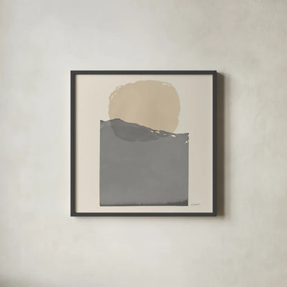 Buoyant Neutral Crop by Mike Schick. Shown in a sleek black glass frame for a contemporary gallery look. Available as an archival giclee rolled canvas, fine art paper, or poster print. SKU 70244a.
