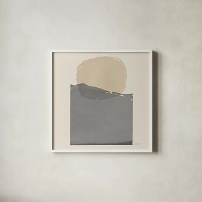Buoyant Neutral Crop by Mike Schick. Shown in a crisp white glass frame for a clean and minimalist style. Available as an archival giclee rolled canvas, fine art paper, or poster print. SKU 70244a.