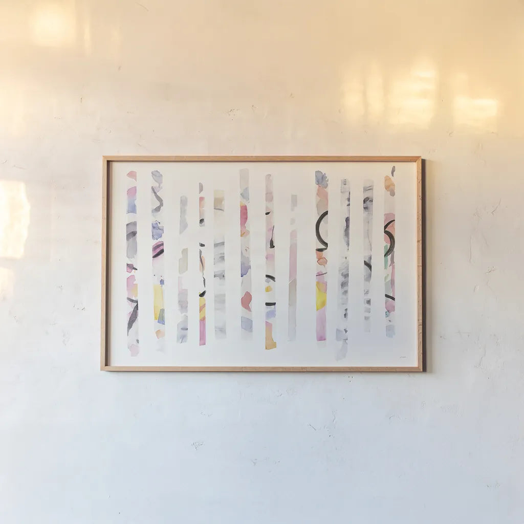 Candy Bars by Mike Schick. shown as a paper print in a natural frame. Available as a archival giclee rolled canvas, fine art paper, or poster print. SKU 32091i.