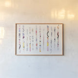 Candy Bars by Mike Schick. shown as a paper print in a natural frame. Available as a archival giclee rolled canvas, fine art paper, or poster print. SKU 32091i.