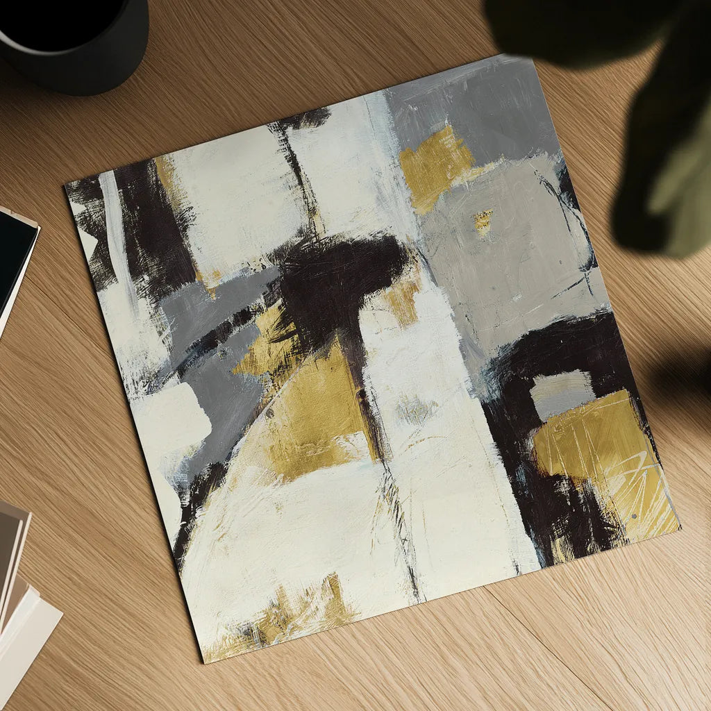 Catalina I Gold by Mike Schick. Shown as a detailed flat fine art print, highlighting archival giclee quality. Available as an archival giclee rolled canvas, fine art paper, or poster print. SKU 34241a.