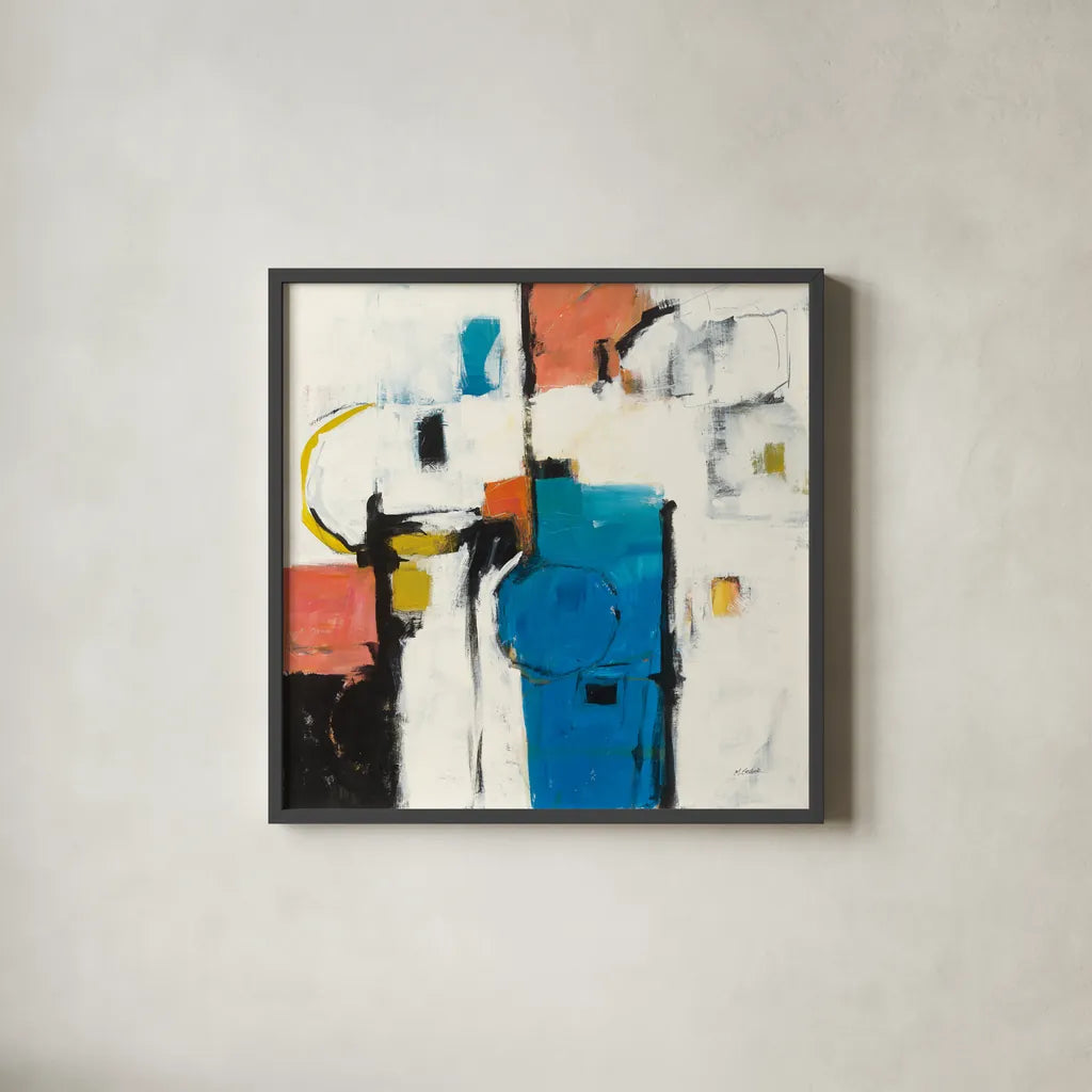 Catalina II by Mike Schick. Shown in a sleek black glass frame for a contemporary gallery look. Available as an archival giclee rolled canvas, fine art paper, or poster print. SKU 18188a.