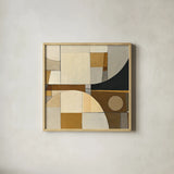 Champagne I by Mike Schick. Shown in a natural wood glass frame for a timeless modern aesthetic. Available as an archival giclee rolled canvas, fine art paper, or poster print. SKU 6477a.