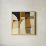 Champagne II by Mike Schick. Shown in a natural wood glass frame for a timeless modern aesthetic. Available as an archival giclee rolled canvas, fine art paper, or poster print. SKU 6478a.