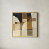 Champagne III Crop by Mike Schick. Shown in a natural wood glass frame for a timeless modern aesthetic. Available as an archival giclee rolled canvas, fine art paper, or poster print. SKU 37427a.
