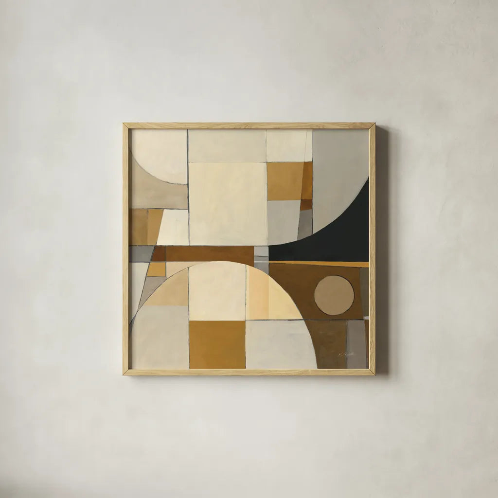 Champagne IV Crop by Mike Schick. Shown in a natural wood glass frame for a timeless modern aesthetic. Available as an archival giclee rolled canvas, fine art paper, or poster print. SKU 37426a.