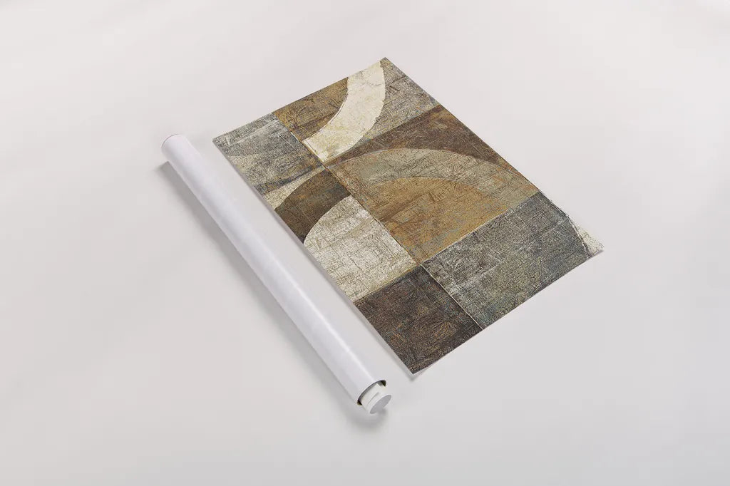 Circular Sculpture by Mike Schick. shown as a rolled paper print. Available as archival giclee rolled canvas, fine art paper, or poster print. SKU 13220i.