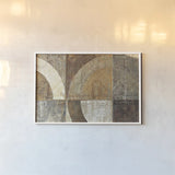 Circular Sculpture by Mike Schick. shown as a paper print in a white frame. Available as a archival giclee rolled canvas, fine art paper, or poster print. SKU 13220i.